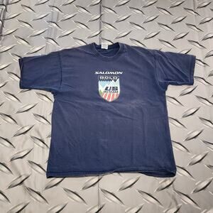 VTG 90s Salomon Ski Skiing Snowboarding US Ski Team T Shirt Size L